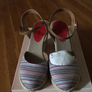 Red/white/blue striped espadrilles!!